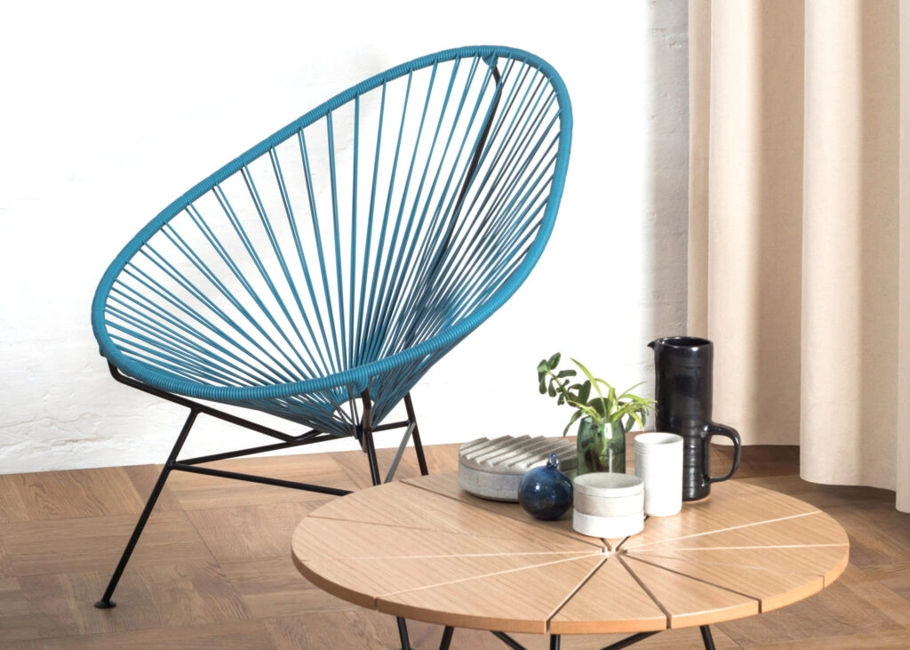 Ghế Acapulco Xanh Dương với Bàn